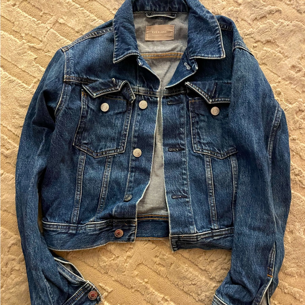 Everlane Cropped Denim Jacket